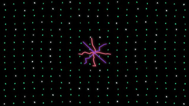 4K Matrix 36 Water Ripple Wavefront Particle Dynamics with Audio Visualizer Background Loop
