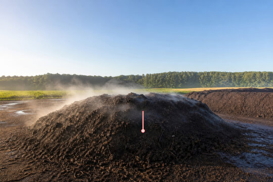 Compost Temperature Heat Hologram for Process Monitoring, Microbial Activity and Decomposition Control