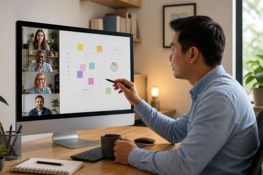 Distributed Team Asynchronous Collaboration for Remote Planning, Hybrid Work and Digital Project Management