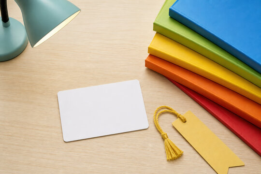 Family Library Card Blank Mockup for Membership Branding, Reading Programs and Education Campaigns