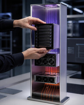 Modular Data Center Airflow Cooling Design with Copy Space