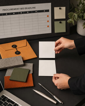 Procurement Bid Submission Schedule with Copy Space