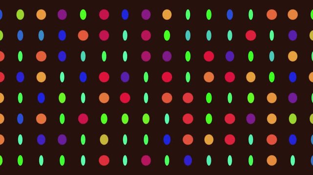 Colorful Rotating Polka Dot Pattern Motion Background Loop