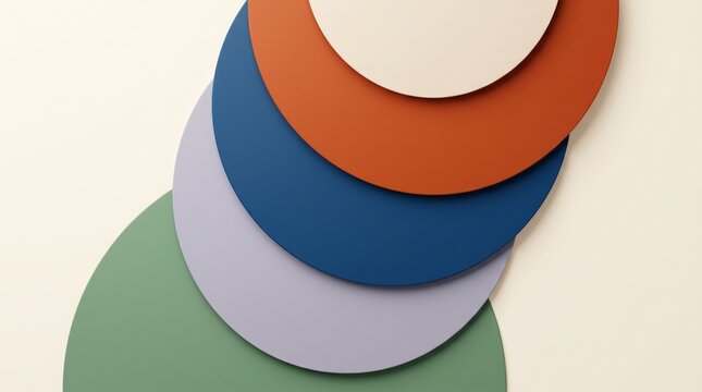Abstract Semicircle Color Background