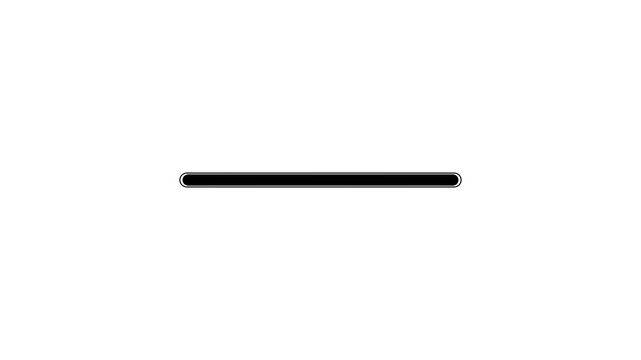 A minimalist loading bar progress animation