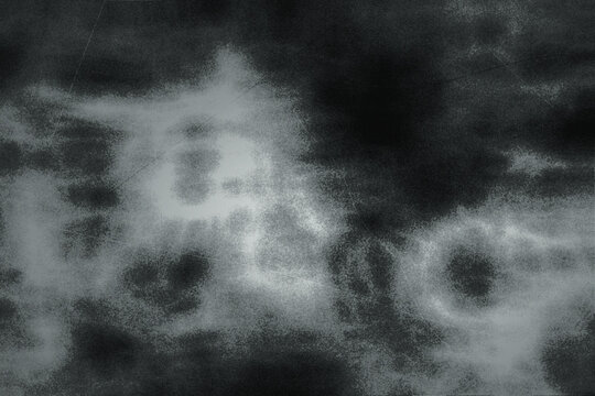 Abstract monochromatic grey background with cloudy textured nebula effects and subtle scratch marks ideal for minimalist sophisticated artistic branding.