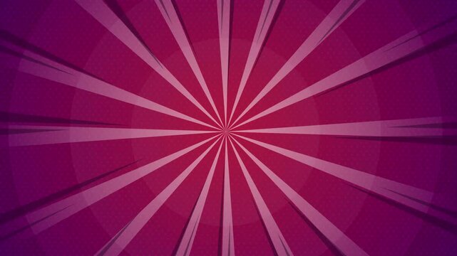 Abstract comic book style background with purple radial speed lines and a central focus point