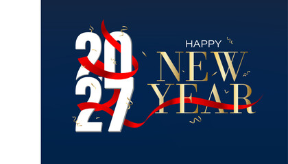 Celebrate New Year 2027, holiday greetings © ulike