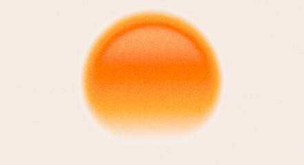 Vibrant warm orange sunset gradient background with motion fade effect. Abstract poster or wallpaper with grainy noise texture. Modern minimalist design © accogliente