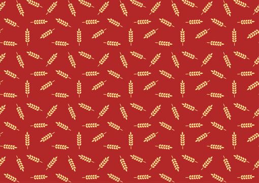 Wheat pattern wallpaper. oat symbol. free space for text. rice sign. Rice pattern wallpaper.