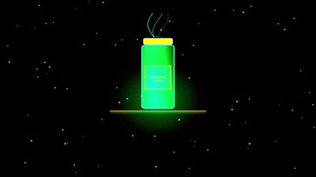 Green Dynamite Sticks Exploding with Sparks in Dark Cinematic Motion