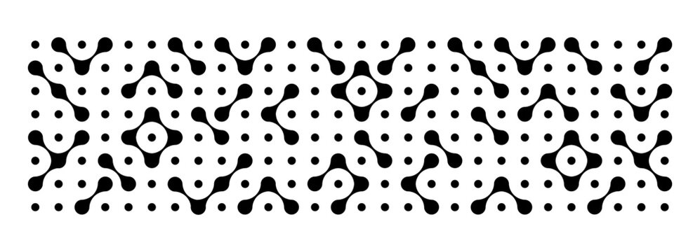 Metaball shapes dot with connect pattern. Abstract circle liquid fluid blobs icon with organic concept form for network background. Design vector element of metaball with innovation