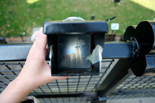 Tower of London White Tower Through TTV Vintage Camera Viewfinder Creative Photography