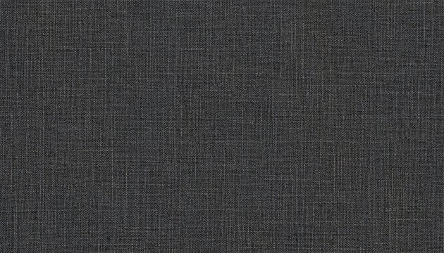 Dark gray linen fabric texture with charcoal woven pattern, seamless textile material ideal for interior design, upholstery, fashion, backgrounds and home decor