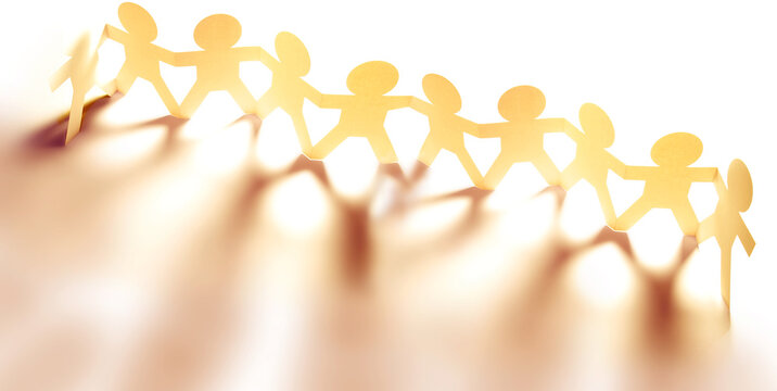 Team holding hands united together