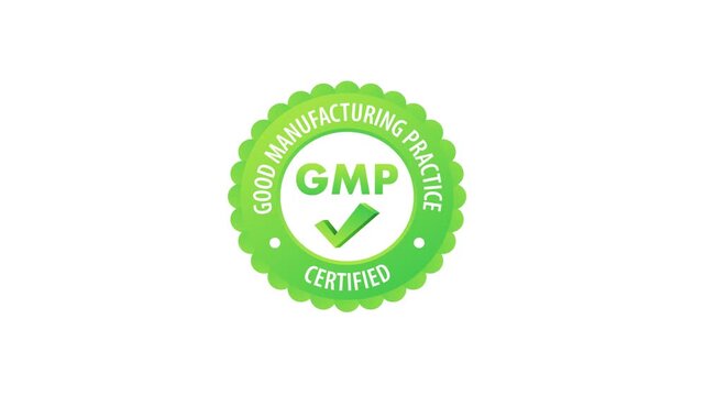 GMP certified good manufacturing practice animation