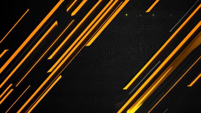 Dynamic Abstract Lines on Dark Background: A bold and energetic abstract design featuring diagonal lines in vibrant orange and dark grey, set against a textured black background.