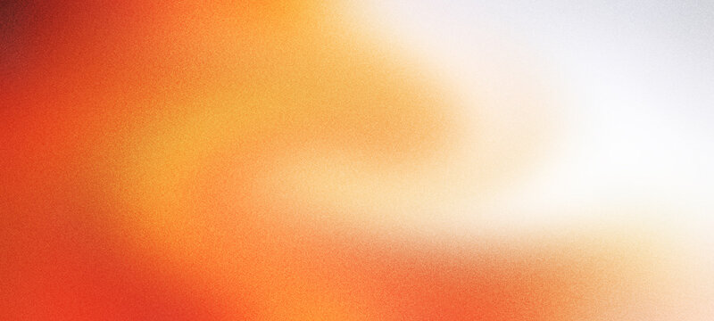 Orange white gradient background, grainy texture smooth color gradient noise texture, copy space