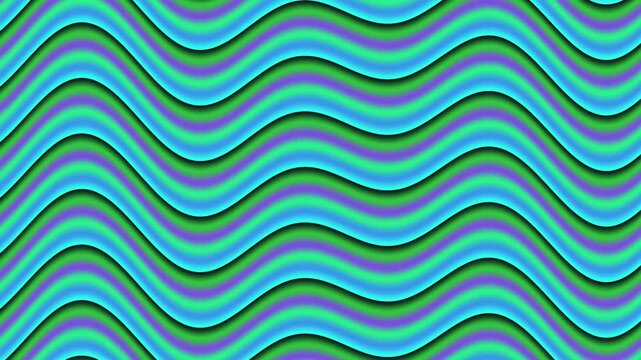 Abstract Glowing Waves Flowing Smoothly With Vibrant Blue, Green, and Purple Gradients