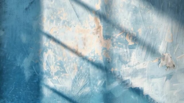 Abstract Distressed Blue and White Texture with Diagonal Lines