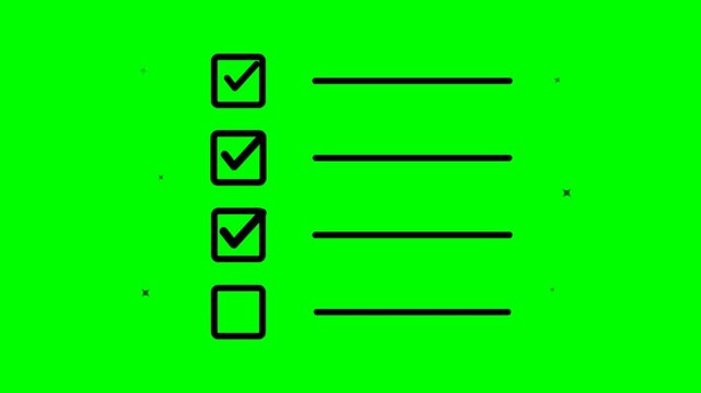 Animated Checklist Boxes 3 - Task Completion and Business Management Animation