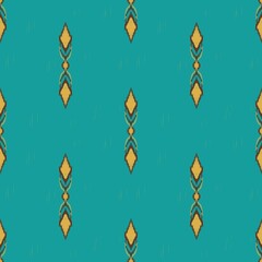 Obraz premium Seamless pattern bohemian chic ikat 