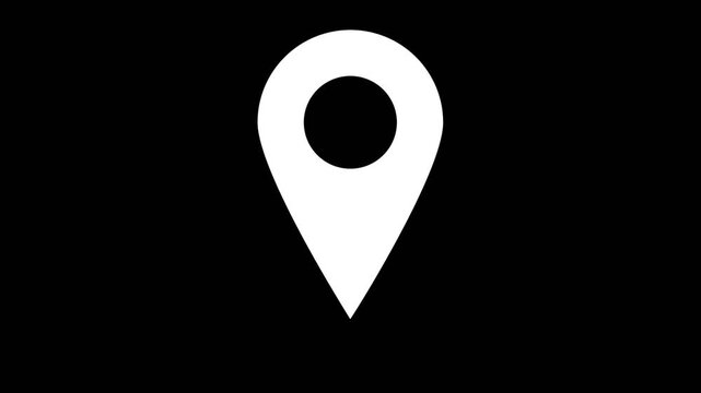 Map pointer icon set with pin symbols for navigation and location markers 4k