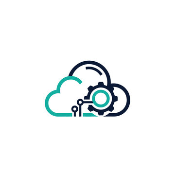 Cloud Technology And Digital Innovation Logo Design