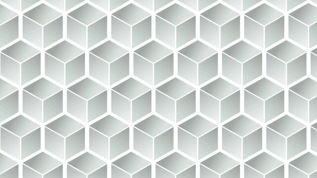 Geometric Cube Pattern Graphic Design 4K