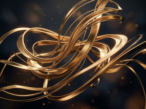 Abstract Lines Background &ndash; Modern Flowing Curves, Waves and Premium Digital Design