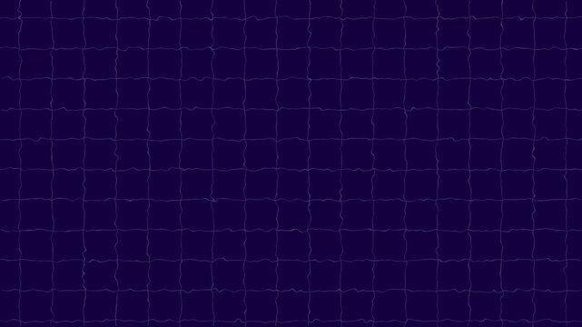 Animated blue grid surface with glowing, white wireframe lines, smooth perspective motion ,4k science, engineering and infographic projects, creates a modern digital landscape