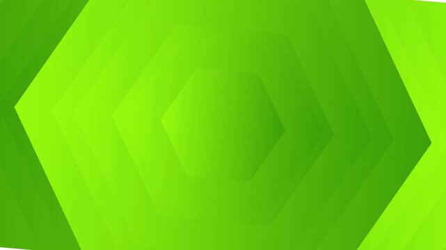 Abstract Green Hexagonal Geometric Pattern 4K