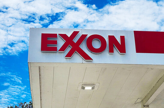 Exxon Gas Station Sign