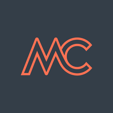 Modern Monogram MC Logo Design Clean Corporate Branding
