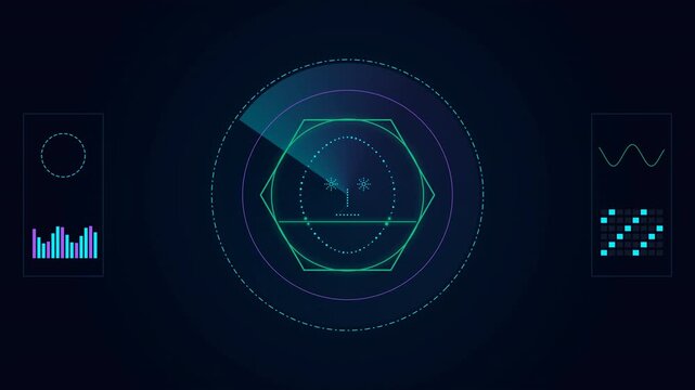 Futuristic digital scan unique biometric identity, advanced security, data protection, authentication technology secure access cyber security