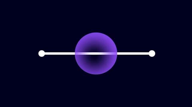 Two overlapping circular energy nodes are connected along a horizontal axis line
