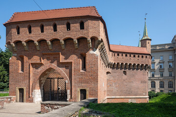 Fototapeta premium Panorama of city Krakow, Poland