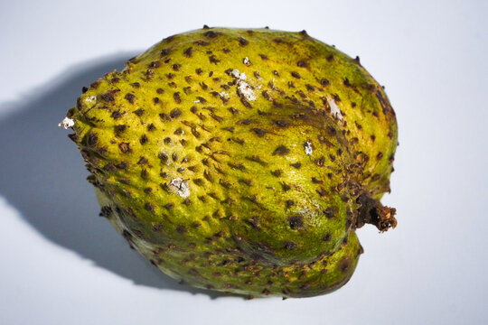 Soursop fruit isolated on white