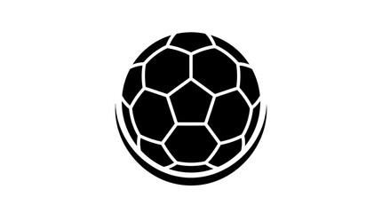Naklejka premium Dynamic Soccer Ball Graphic Icon Emblem Design