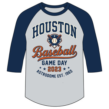 Houston Baseball Game Day 2023 Astrodomes Est 1965 Retro Design