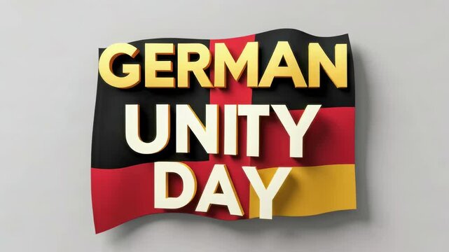 Banner poster greeting card German unity day main national patriotic holiday country AI Generative