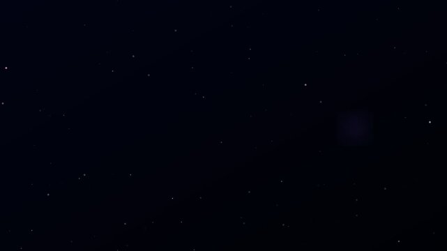Dim Starfield With Glowing Orb Background Variant Two