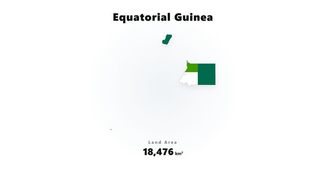 Equatorial Guinea Land Mass Animation