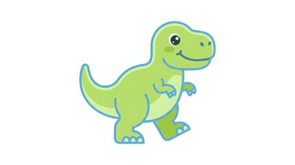 Obraz premium Tyrannosaurus Rex (T-Rex) set pose, isolated white background