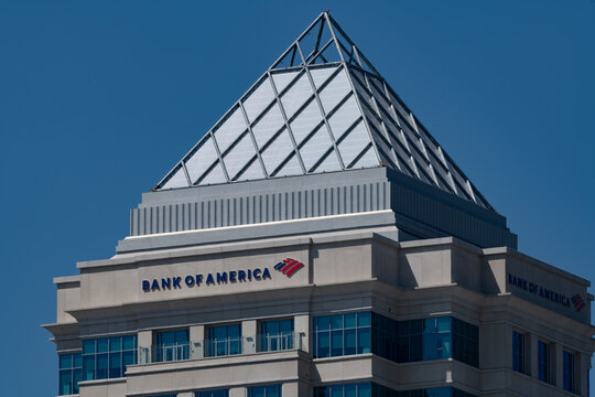 Bank of America Tower at Legacy Union building in uptown Charlotte, NC