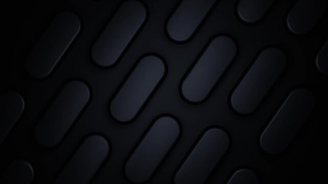 Seamless looping animation of a dark geometric pattern with oval shapes moving downward