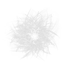 Obraz premium Abstract white energy burst isolated on transparent background