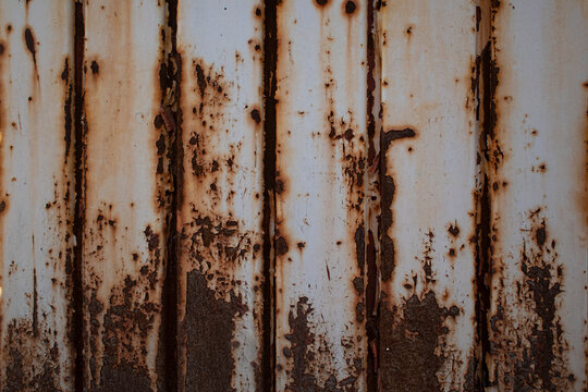 Puerta de metal oxidada para texturas de fondo