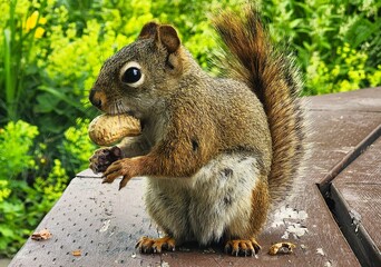 squirrel eating nut © Lesya