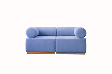 Blue Velvet Modular Sofa © Veronica